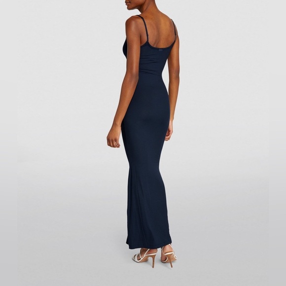 SKIMS Navy Lounge Sleeveless Maxi Dress L - Picture 2 of 9
